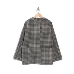 Rag & Bone Poppy Coat In Grey Plaid size medium (New)